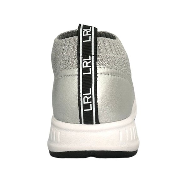 LAUREN RALPH LAUREN KACIE Comfort Flats Slip On Women's Sneakers Silver Metallic - Picture 6 of 11